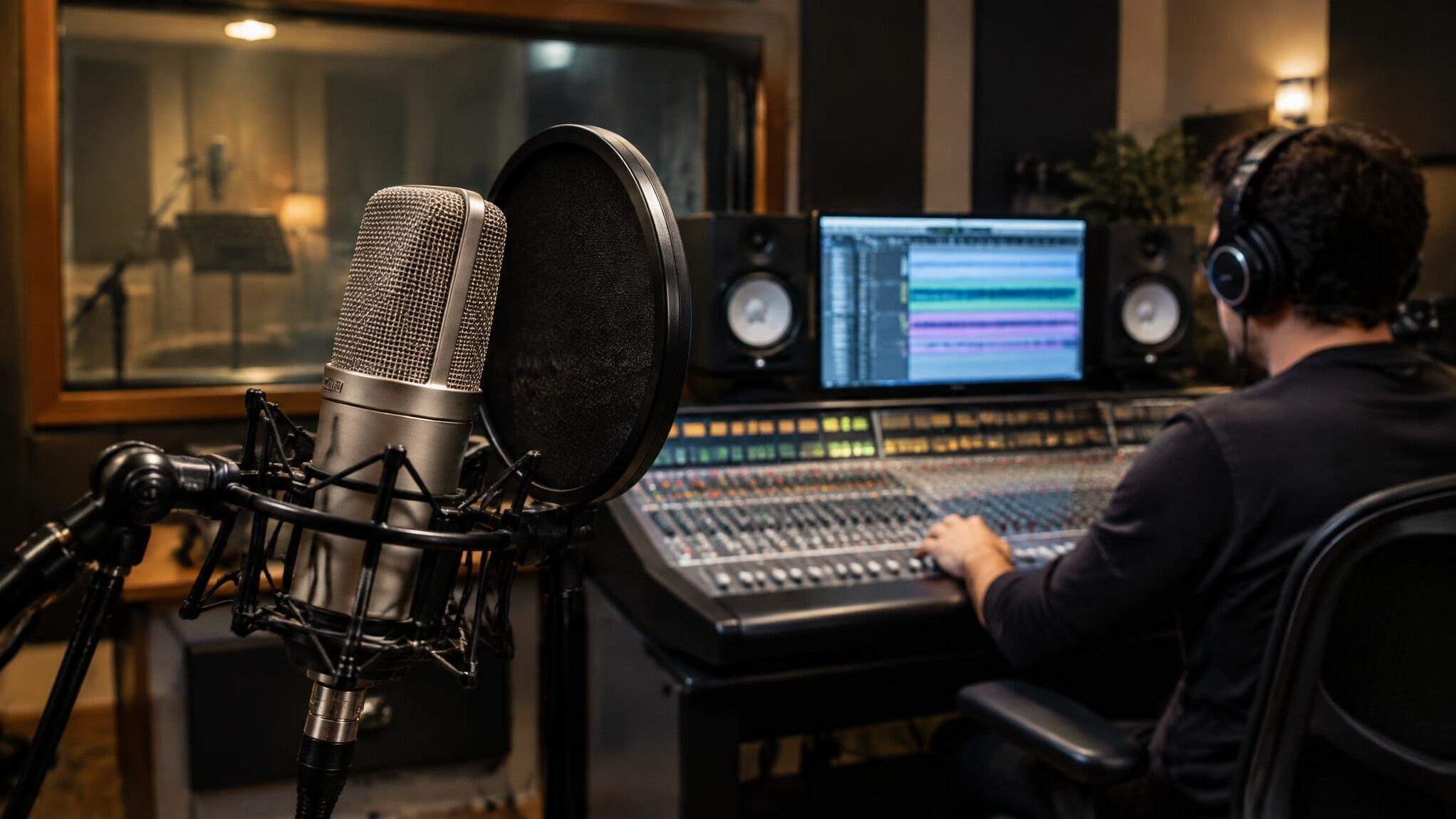 recording booth interior